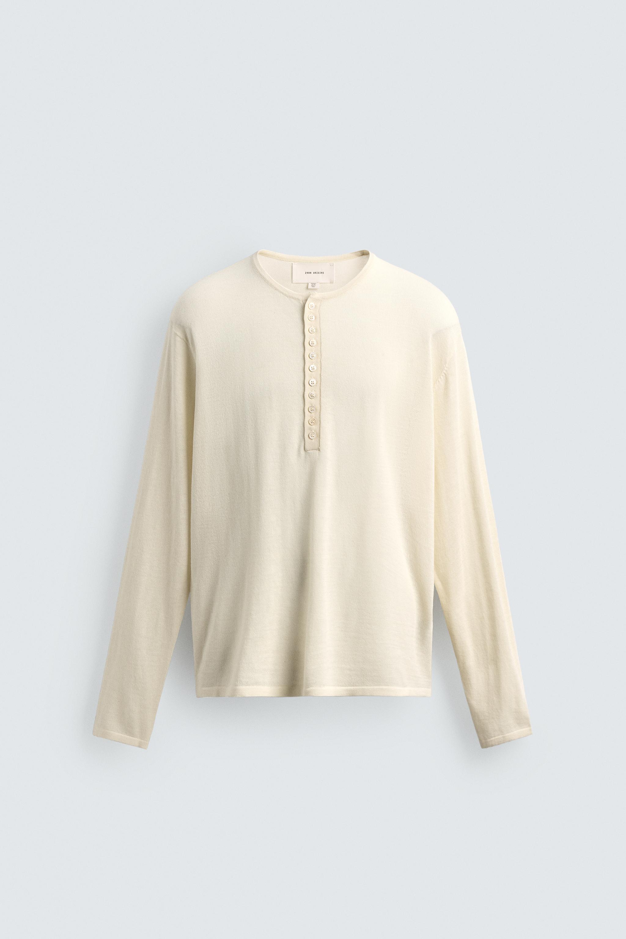 PULL COL TUNISIEN LAINE - COTON